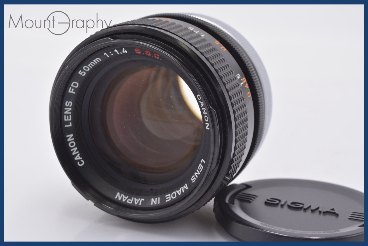 【動作保証】 キヤノン Canon FD 50mm F1.4 S.S.C. 前キャップ付 同梱無料 #mj8703