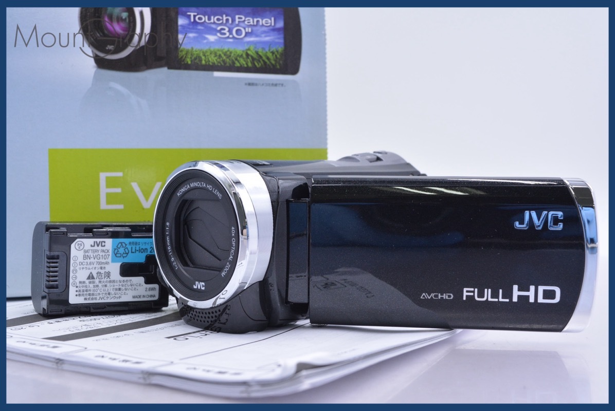 【動作保証】 ビクター JVC Everio GZ-E290 40x 元箱、バッテリー、取扱説明書付属 同梱無料 #am3922