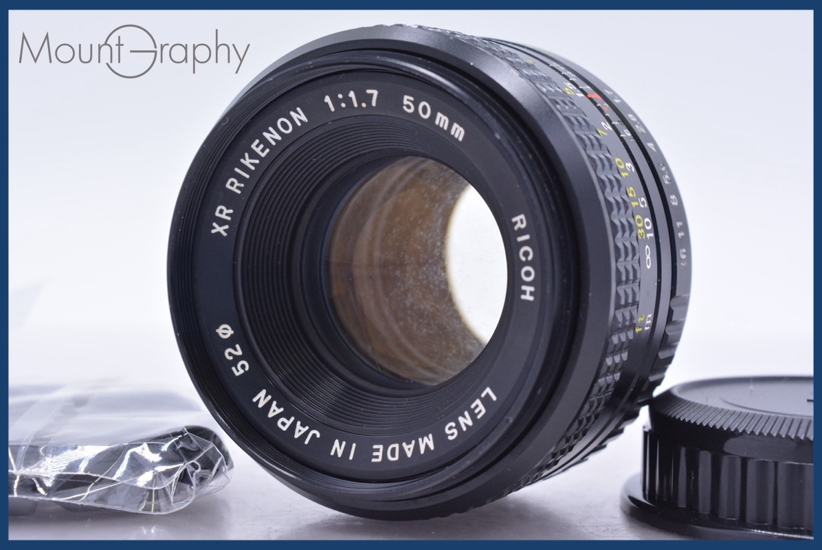 リコー RICOH XR RIKENON 50mm F1.7 ペンタックスK用(MF) 同梱無料 #am3930