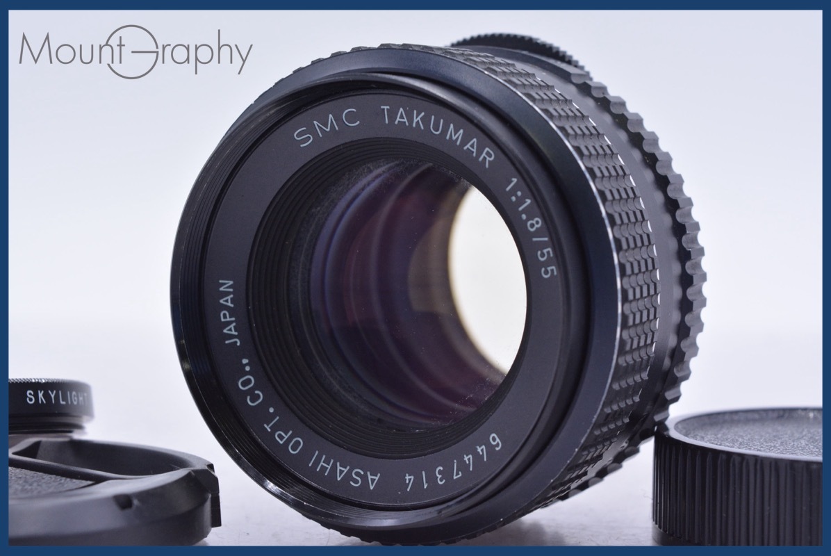 【動作保証】 ペンタックス PENTAX SMC TAKUMAR 55mm F1.8 前後キャップ&レンズフィルター付 同梱無料 #am3961