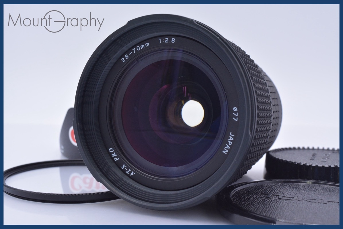 【動作保証】 トキナ Tokina AT-X PRO 28-70mm F2.8 前後キャップ&レンズフィルター&フード付 キヤノンEF用(AF) 同梱無料 #mj8960