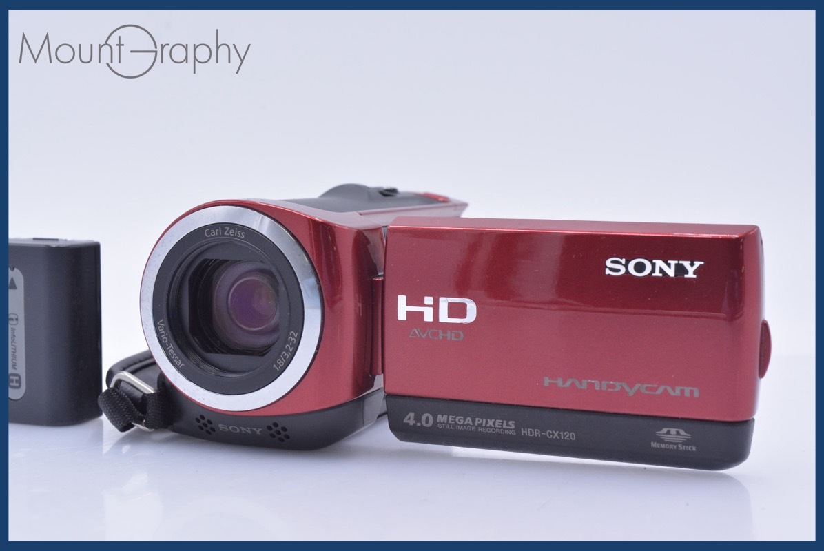 【動作保証】 ソニー SONY HANDYCAM HDR-CX120 10x バッテリー付属 同梱無料 #mj9018