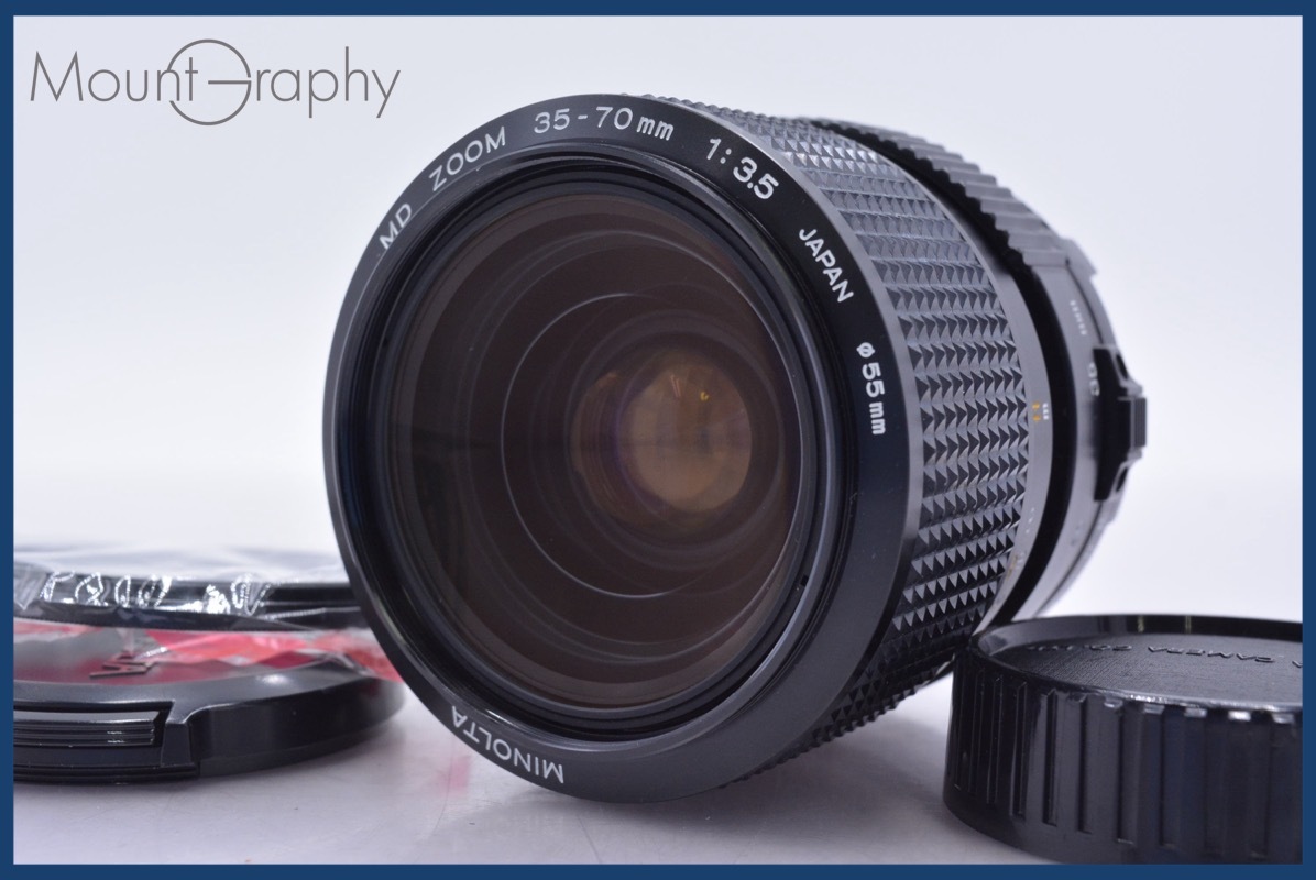 【動作保証】 ミノルタ MINOLTA MD ZOOM 35-70mm F3.5 前後キャップ&レンズフィルター付 同梱無料 #R368