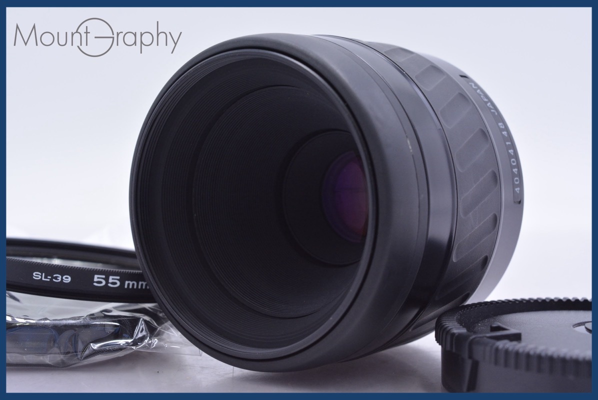 【動作保証】 ミノルタ MINOLTA AF MACRO 50mm F3.5 前後キャップ&レンズフィルター付 同梱無料 #am4291