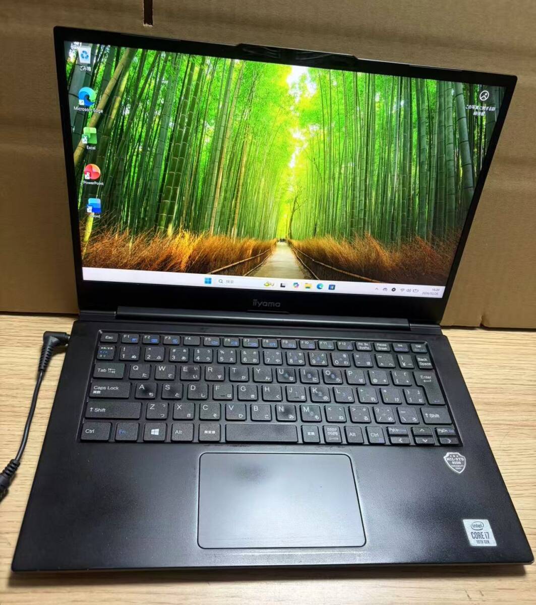 J ★中古品 iiyama 14型 ISONXI-14FH056-i7-UCSX 第10世代 Core i7-10510U@1.8GHz/メモリ16GB /SSD 256GB /Win11Pro★