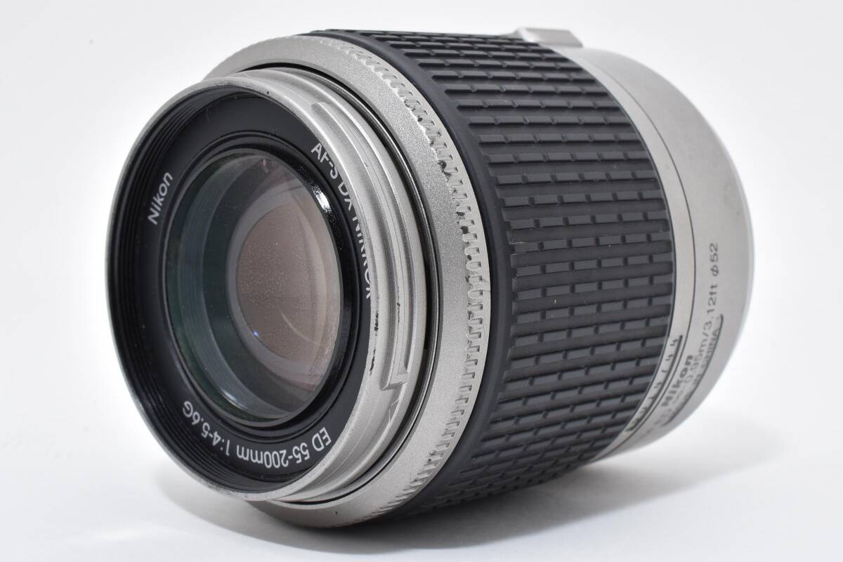 ★良品★ニコン NIKON AF-S DX 55-200mm F4-5.6 G ED シルバー★126#165