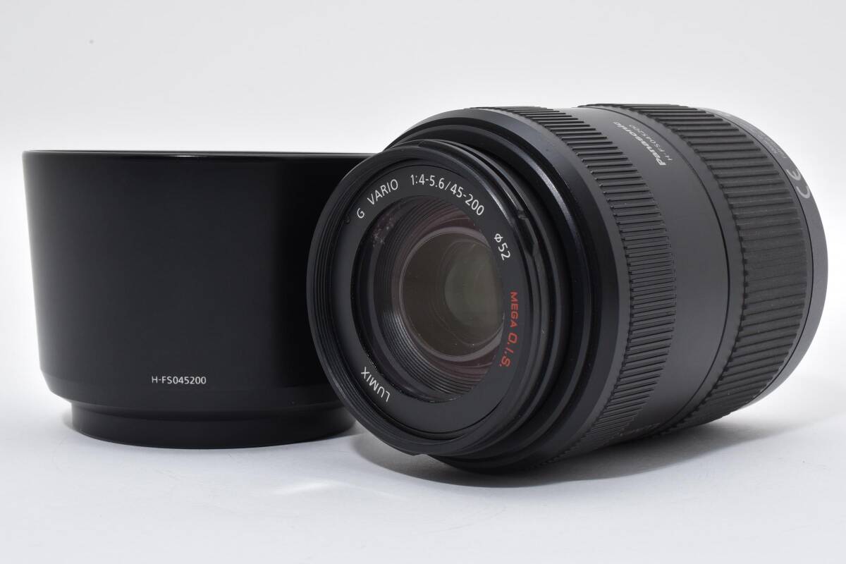 ★極上品★パナソニック LUMIX G Vario 45-200mm F4-5.6 MEGA O.I.S H-FSO45200★128#1180