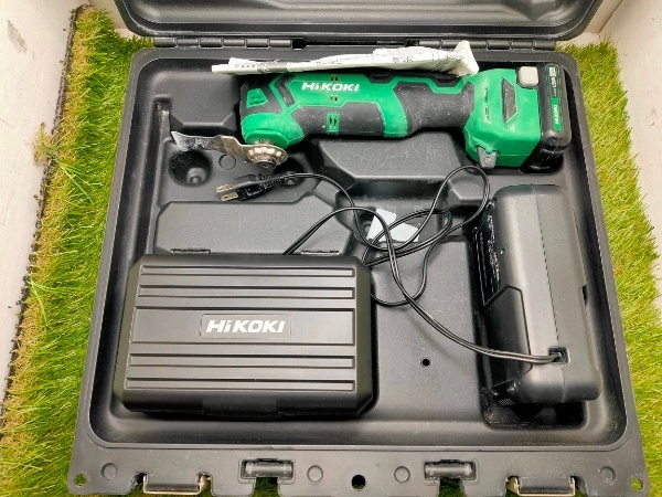 ☆HiKOKI(ハイコーキ) 旧日立工機 10.8V コードレスマルチツール　充電式 1.5Ahリチウムイオン電池・急速充電器・ケース付 CV12DA(ES)
