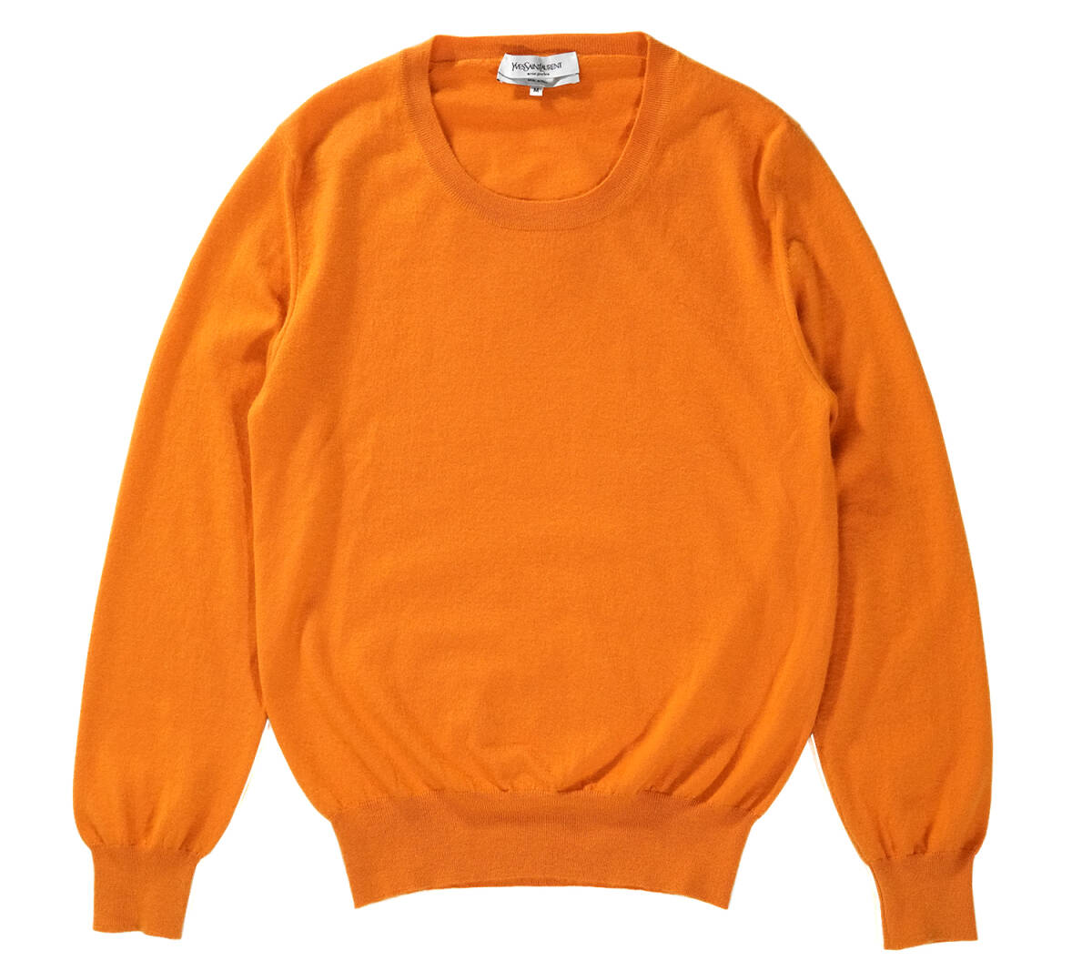 「 イタリア製 00s YVES SAINT LAURENT rive gauche カシミヤ 100% ニット オレンジ メンズ 」イヴ サンローラン リヴゴーシュ Mサイズ