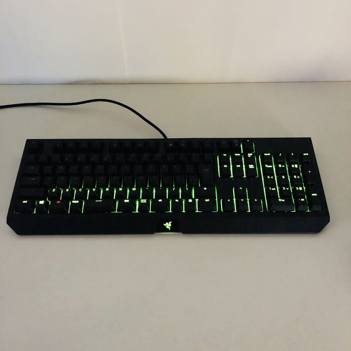 中古動作品 難あり ジャンク Razer BLACKWIDOW ゲーミングキーボード RZ03-0286 グリーンメカニカルスイッチ