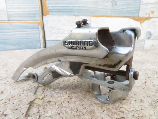 ◆希少/中古◆SHIMANO　フロントディレイラー　C201　φ31.8　廃番パーツ　アンティーク