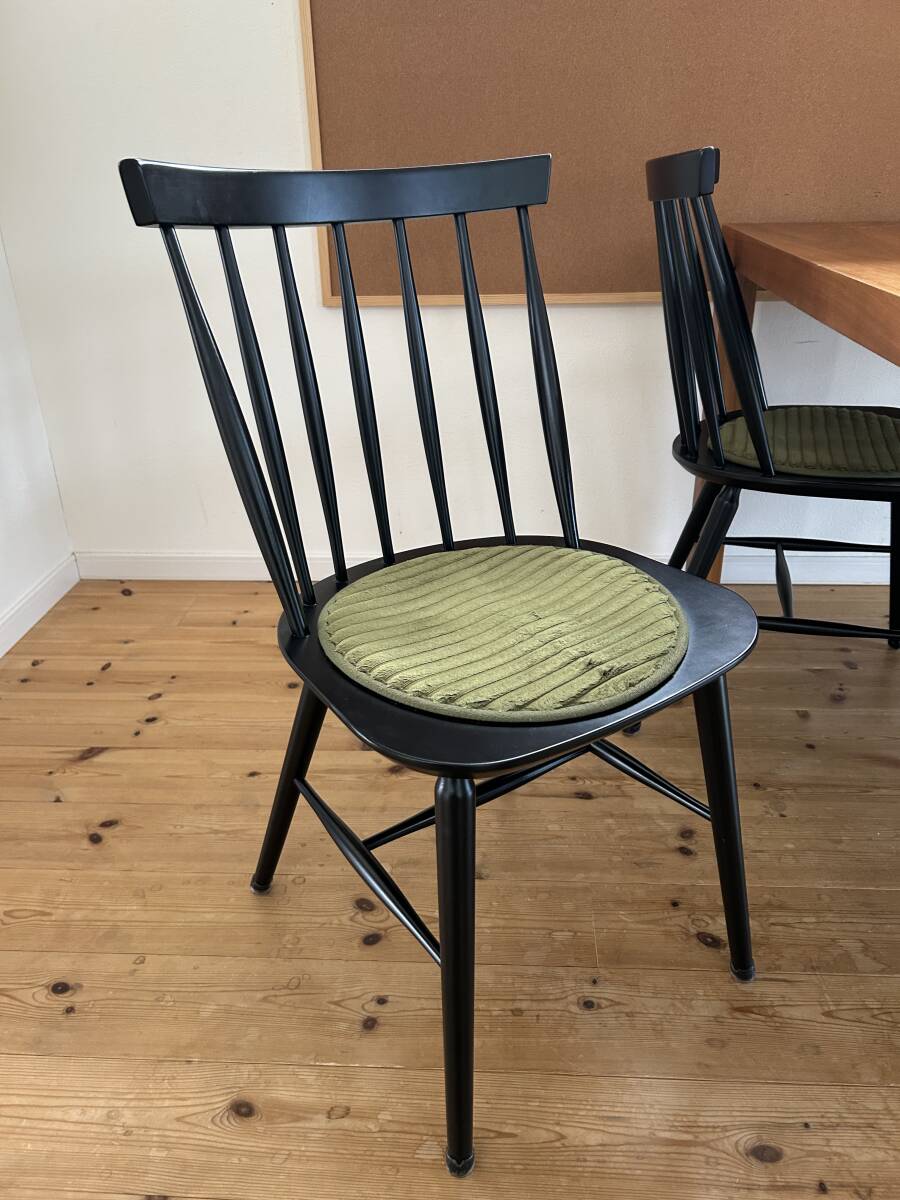 モデルハウス展示品　ポーランド製 ACTUS アクタス　ELIZA2 エリザ2 ダイニングチェア　ブラック　シート付き　②