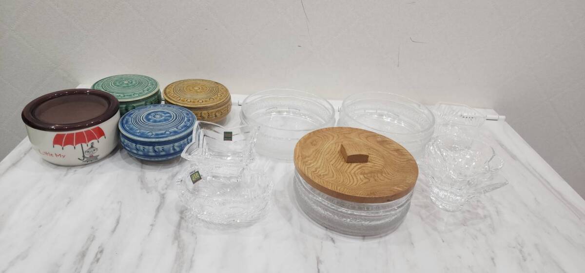 【SB9199】1円～　食器まとめ　ガラス　お皿　陶器　小鉢　HOYA