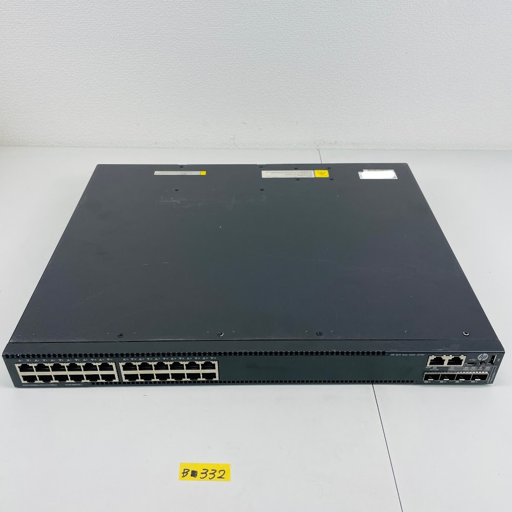 (ヤ)B■332【通電OK】HPE 5510-24G-4SFP+ HI Switch JH145A ギガビット L3スイッチ 10G SFP+ 4基 拡張スロット 1U ネットワーク HP