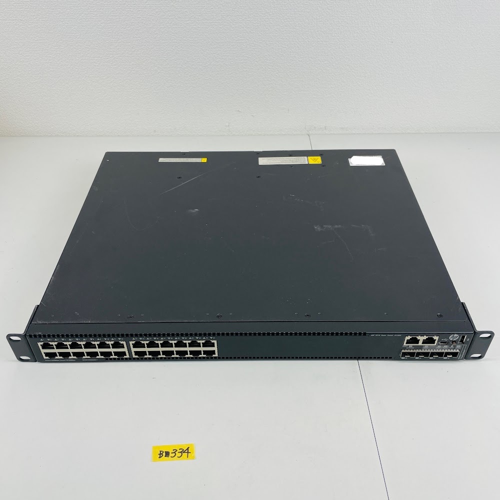 (ヤ)B■334【通電OK】HPE 5510-24G-4SFP+ HI Switch JH145A ギガビット L3スイッチ 10G SFP+ 4基 拡張スロット 1U ネットワーク HP