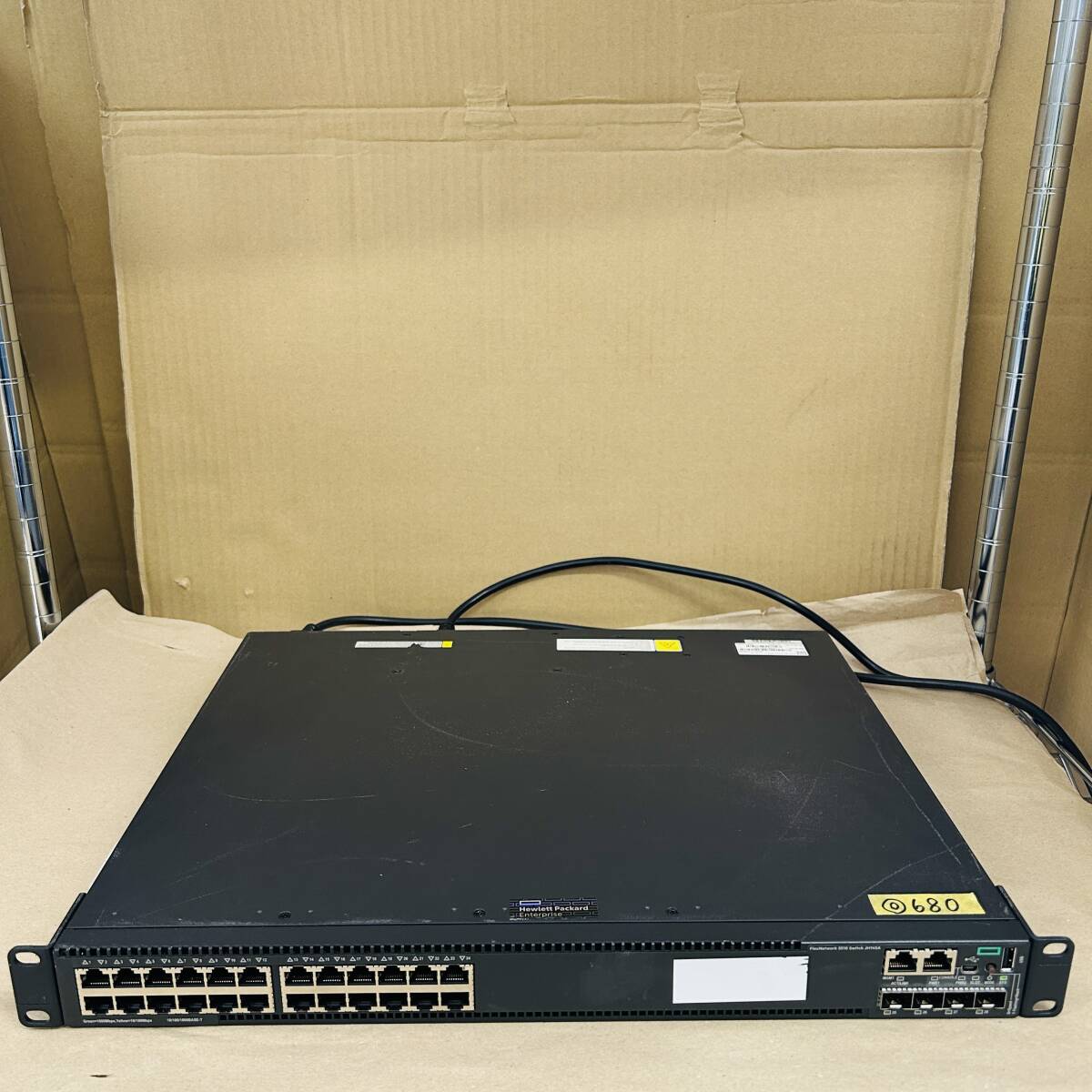 (ヤ)◎680【通電OK】HPE 5510-24G-4SFP+ HI Switch JH145A ギガビット L3スイッチ 10G SFP+ 4基 拡張スロット 1U ネットワーク HP