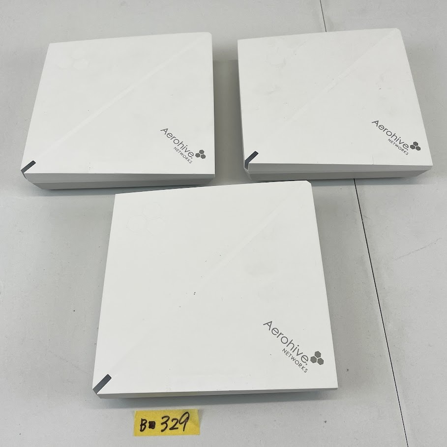 (ヤ)B■329【通電未確認/３台まとめ】Extreme Networks Aerohive AP130 無線AP Wi-Fi5 11ac 2x2MIMO ギガビット 法人向け 本体のみ 