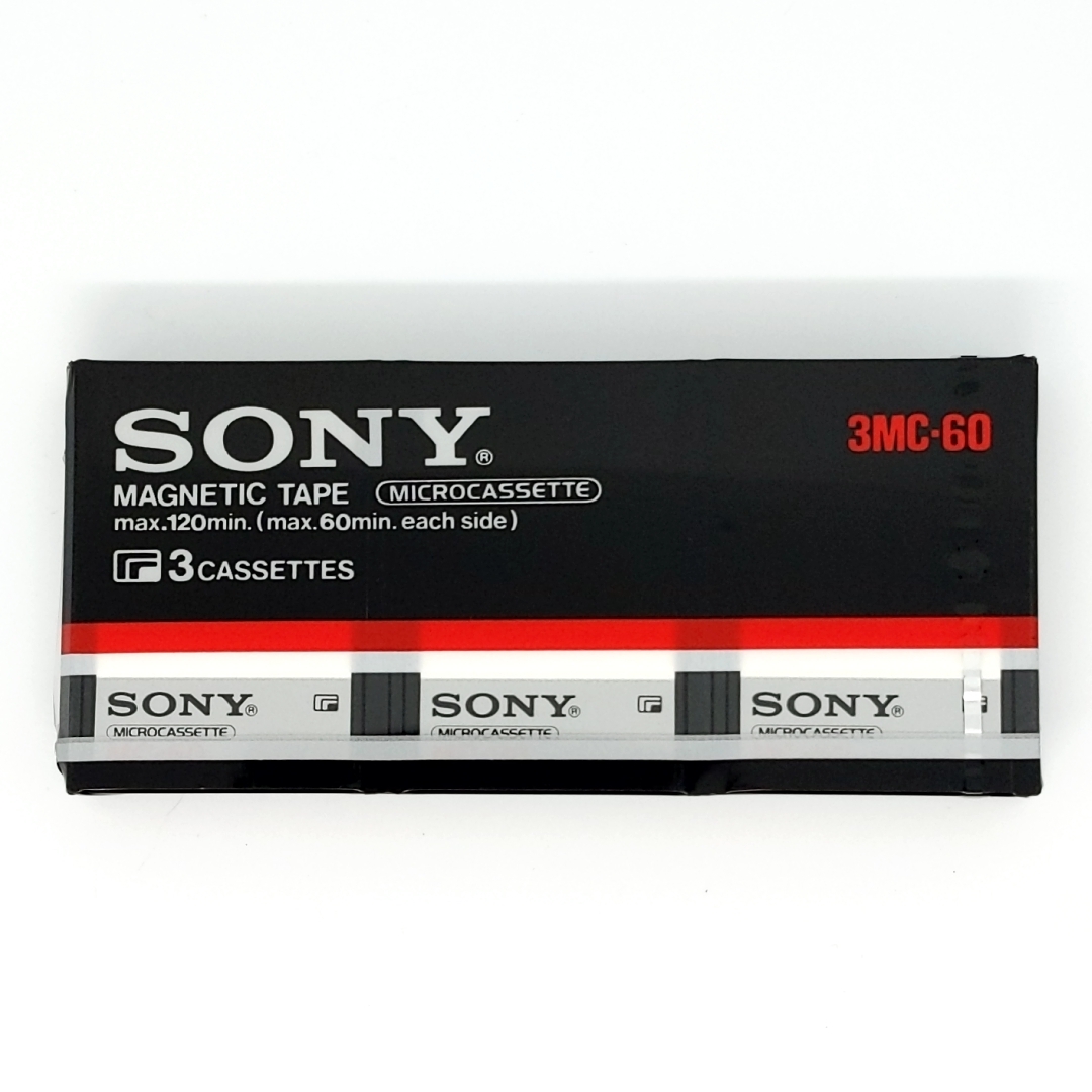 未使用★SONY MC-60 マイクロカセットテープ 60分3本パック ソニー 新品 Micro Cassette Tape No.1