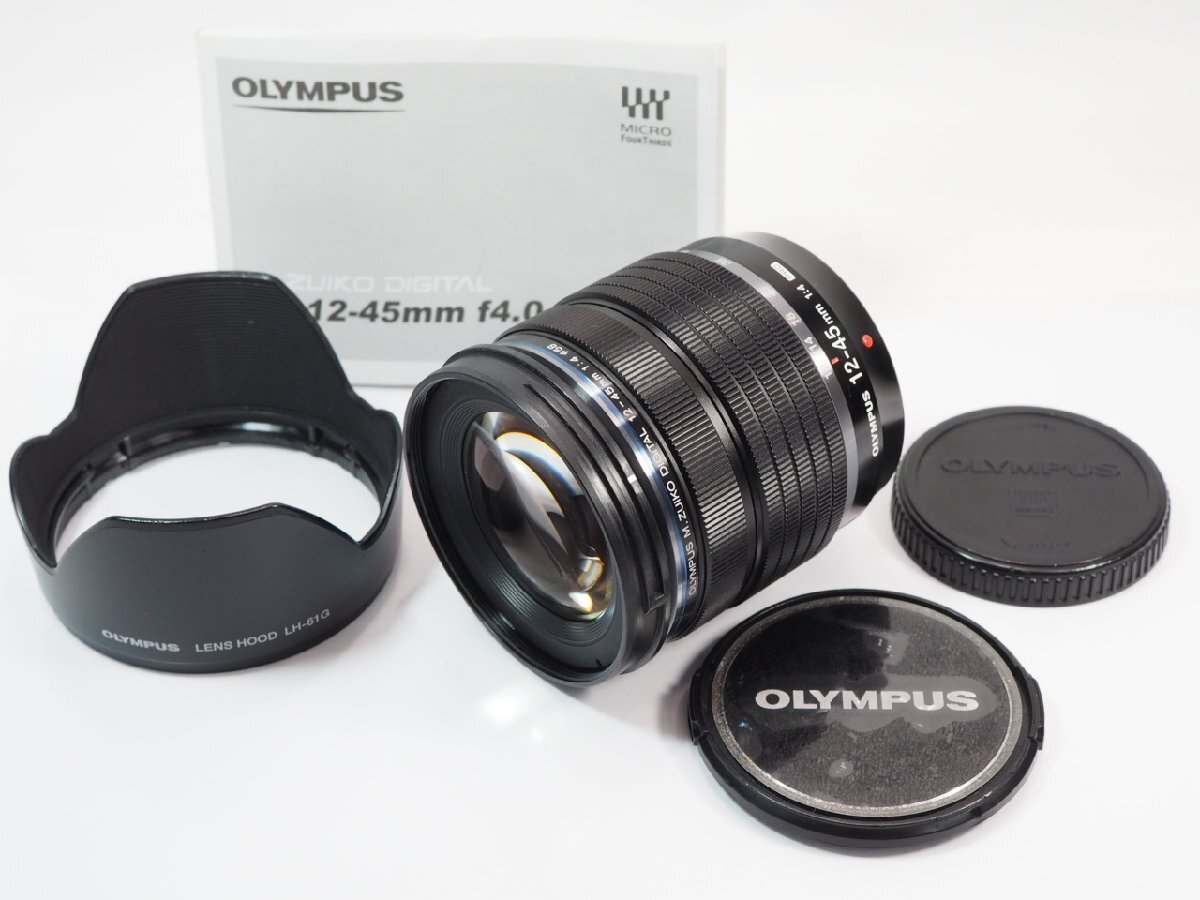 OLYMPUS M.ZUIKO DIGITAL 12-45ｍｍF4 PRO フード付 OLYMPUS [管OL8145