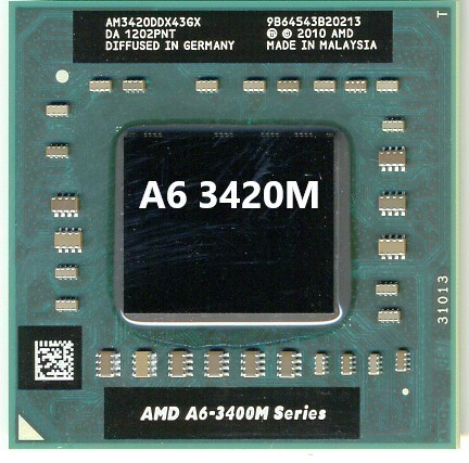AMD A6-3420M 1.5GHz 4MB 400MHz DDR3-1333 35W AM3420DDX43GX