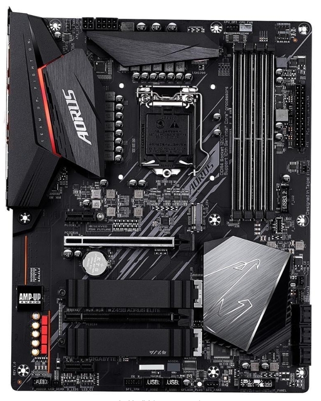 GIGABYTE Z490 AORUS ELITE LGA 1200 Intel Z490 Dual M.2 SATA 6Gb/s ATX Motherboard