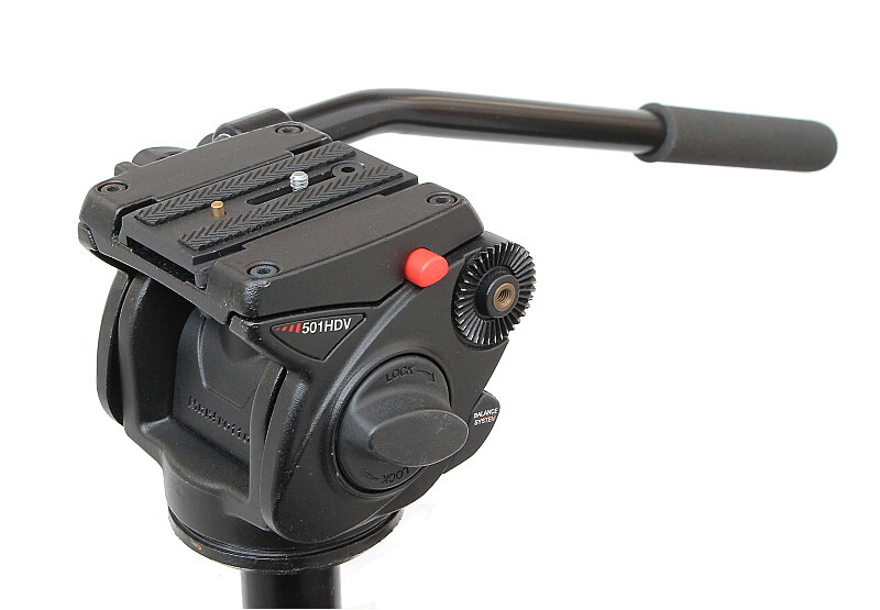 Manfrotto・マンフロット・５０１ＨＤＶフラットベースタイプ雲台・中古快調