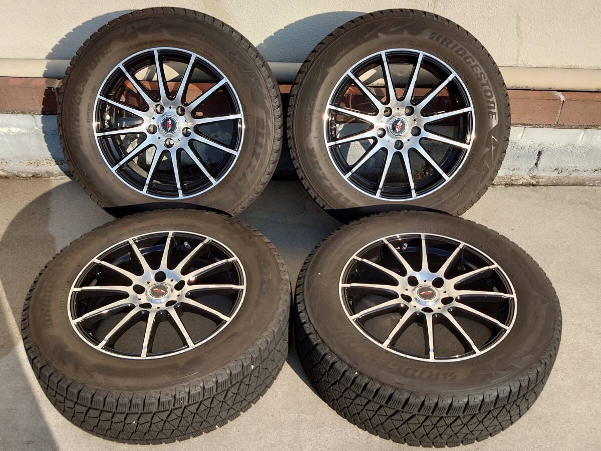 超美品!!レクサス LEXUS NX RAV4 CX-5 CX-8 ハリアー エクストレイル等 スタッドレス BLIZZAK DM-V2 225/65R17 weds ウェッズ ホイール 