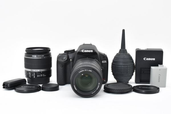 CANON EOS KISS X3 EF-S 18-55mm 55-250mm キャノン デジタル一眼レフ ズームレンズ #0251