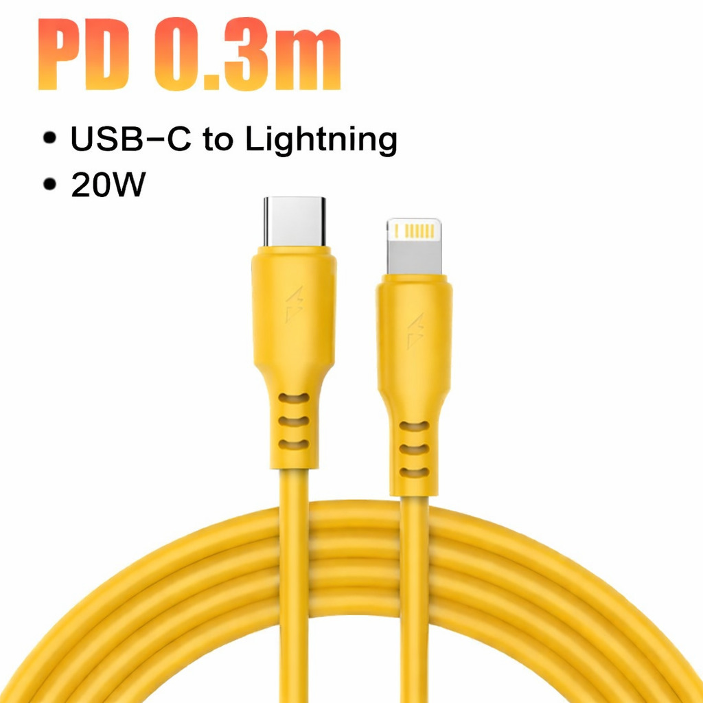 PD充電対応 USB Type C to ライトニング lightningケーブル 0.3m (30CM)