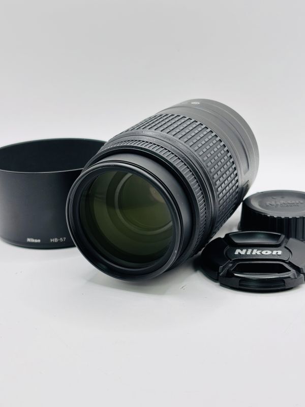 ★極上品★ニコン NIKON AF-S DX NIKKOR 55-300mm F4.5-5.6G ED VR ★前後キャップ・フード付き★#8S014