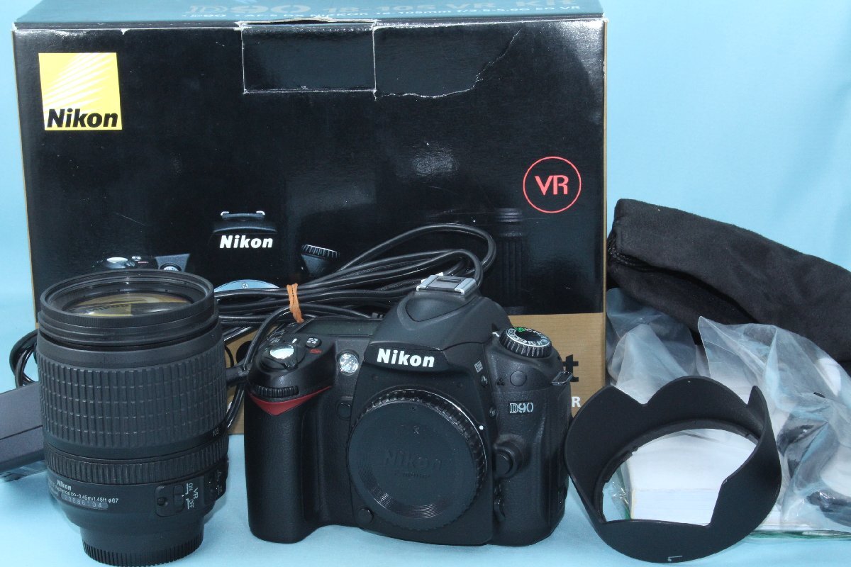 美品 Nikon D90 + AF-S DX NIKKOR 18-105mm F3.5-5.6 G ED VR Kit 返品保証 ニコン デジタル一眼レフカメラ