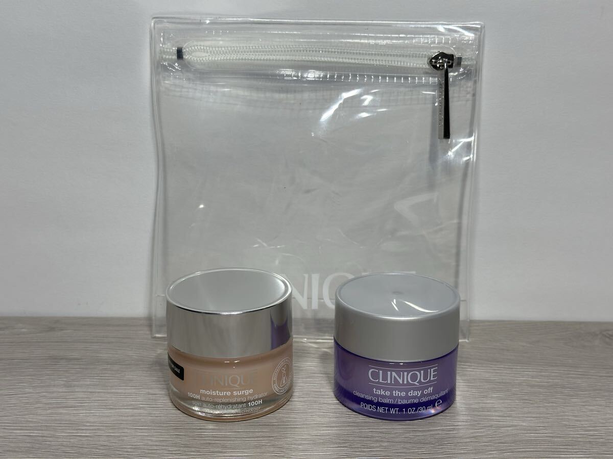 ★ k.822 CLINIQUE クリニーク モイスチャー サージ ジェルクリーム 100H テイク ザ デイ オフ クレンジング バーム ケース付き 未使用 ★