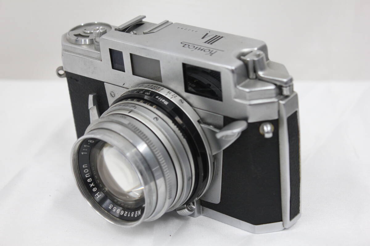 【返品保証】 コニカ KONICA III A ダブルストローク Hexanon 50mm F1.8 レンジファインダー カメラ e6356