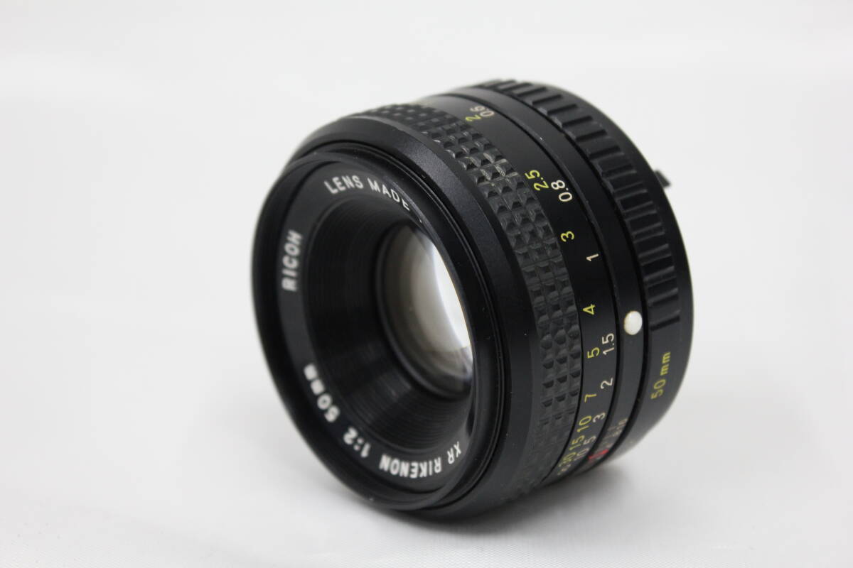 【返品保証】 【和製ズミクロン】リコー Ricoh XR RIKENON 50mm F2 レンズ e6267