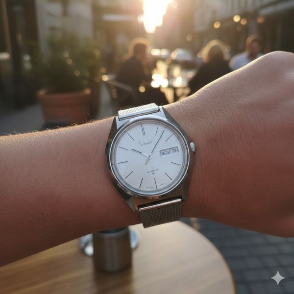 【グランドセイコー/1973年6月製造/ GSメダリオン/ヴィンテージ/稼動品】Grand Seiko56GS 5646A-7010 ハイビート 自動巻 デイデイト 25石