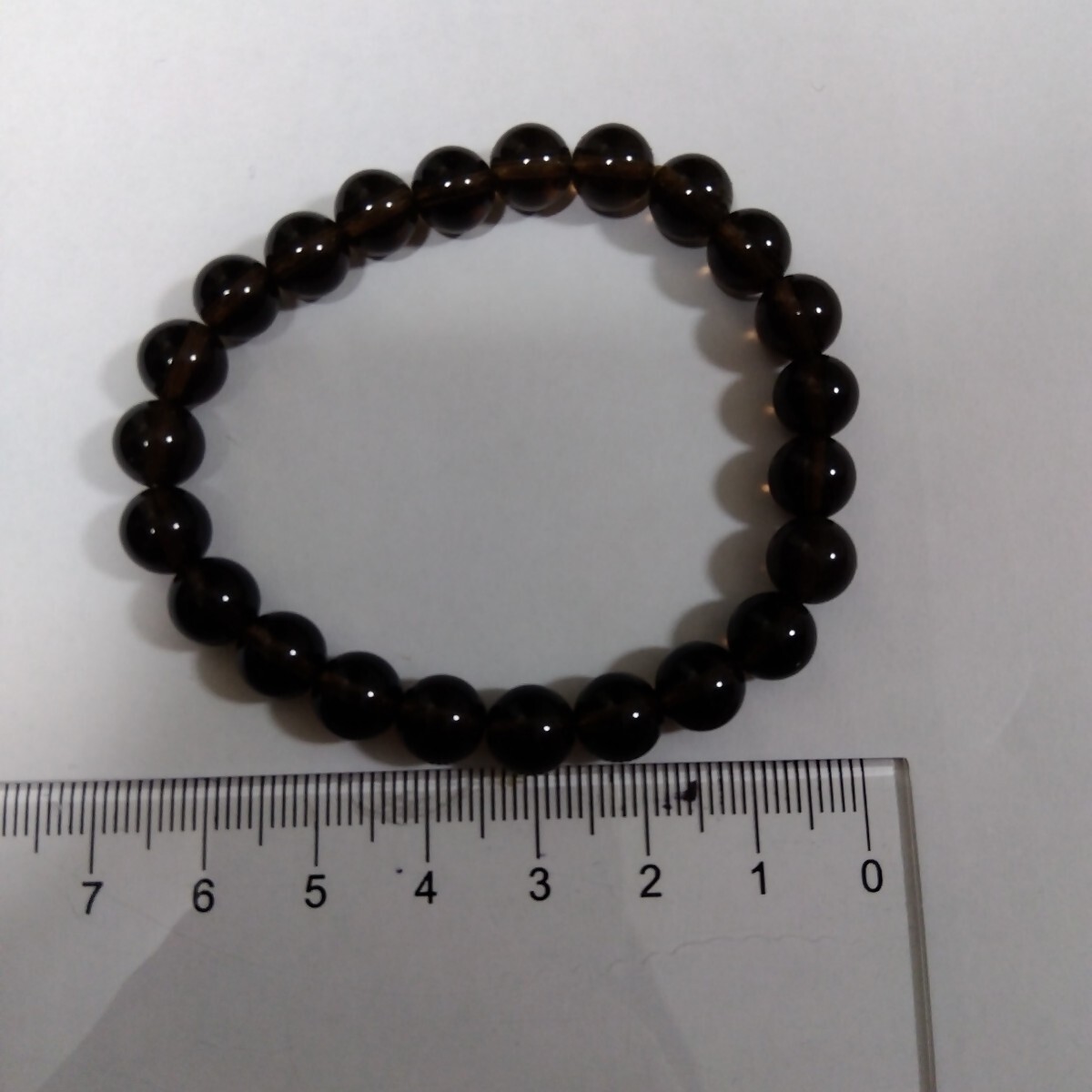 スモーキークォーツ ブレスレット 煙水晶 数珠 鉱物 パワーストーン ミネラル アクセサリー 天然石 カラーストーン