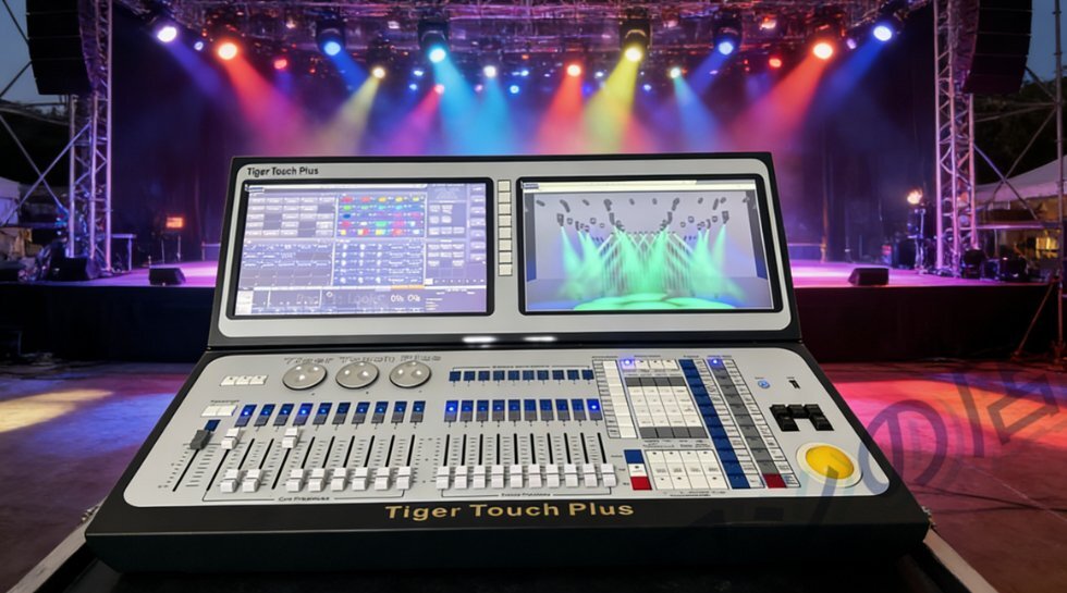 デュアルスクリーン コントローラー MY-TT plusライトショー用 大型クラブ向けライティングコンソール