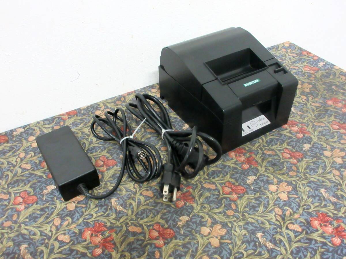 印字良好 複数あり FUJITSU BUSICOM 富士通 FP-1100 サーマル プリンター レシート プリンター USB 幅80mm 感熱紙 電源付属