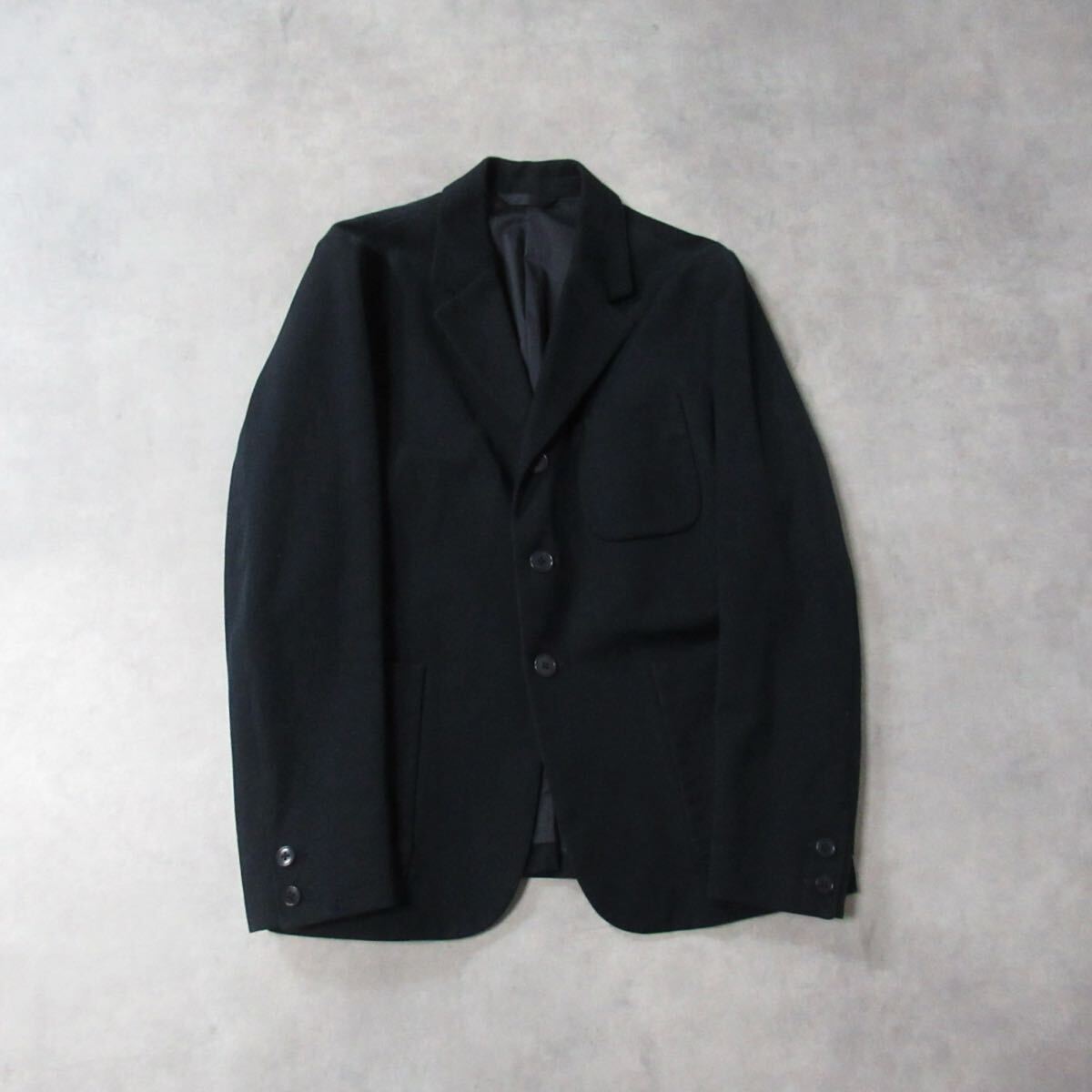 【 YAECA 】 / ヤエカ コットン テーラードジャケット アンコン ブレザー カジュアル Jacket コットン メンズ Sサイズ ネイビー シンプル