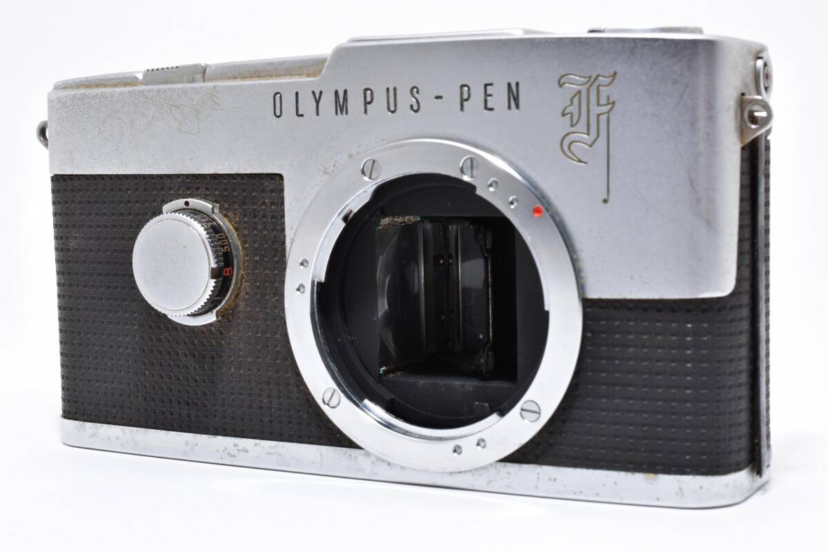 【並品】オリンパス OLYMPUS-PEN F PEN-F ボディ 花文字 【動作確認済み】＃2746224