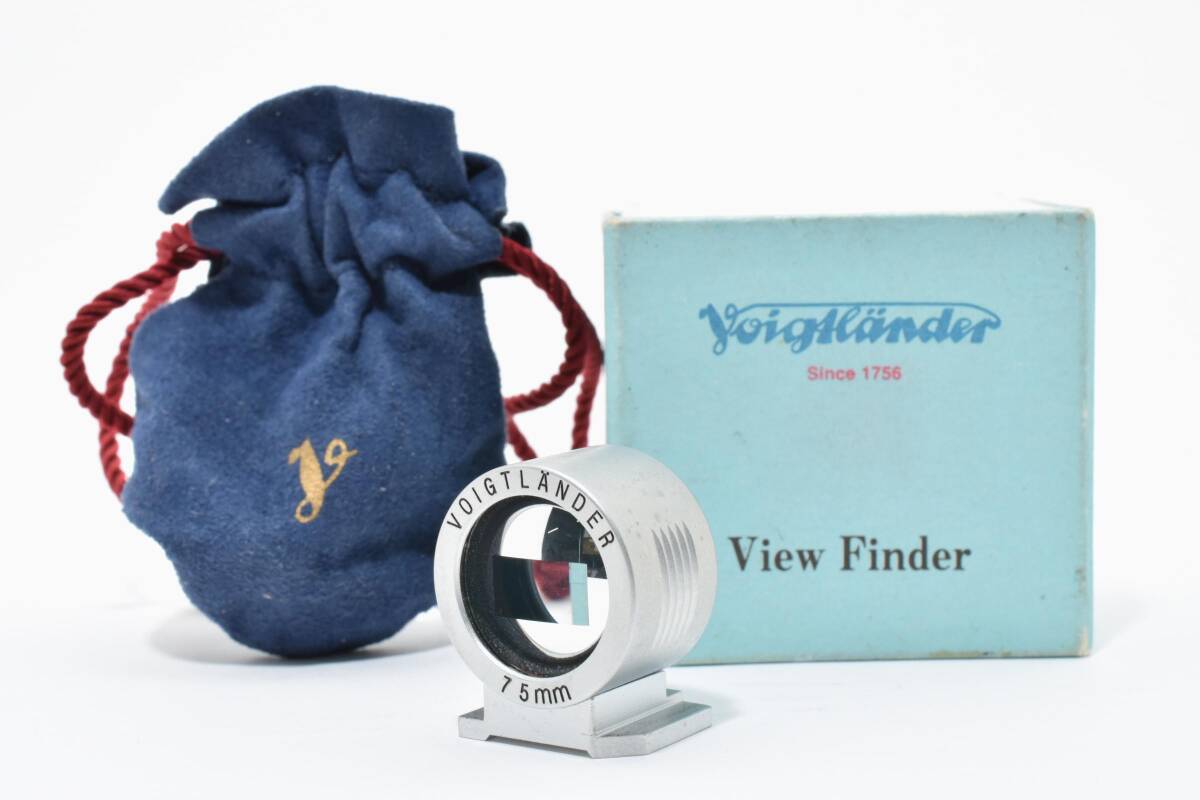 【極上美品】 Voigtlander フォクトレンダー View Finder ファインダー 75mm【元箱付き】 【動作確認済み】 #2768915