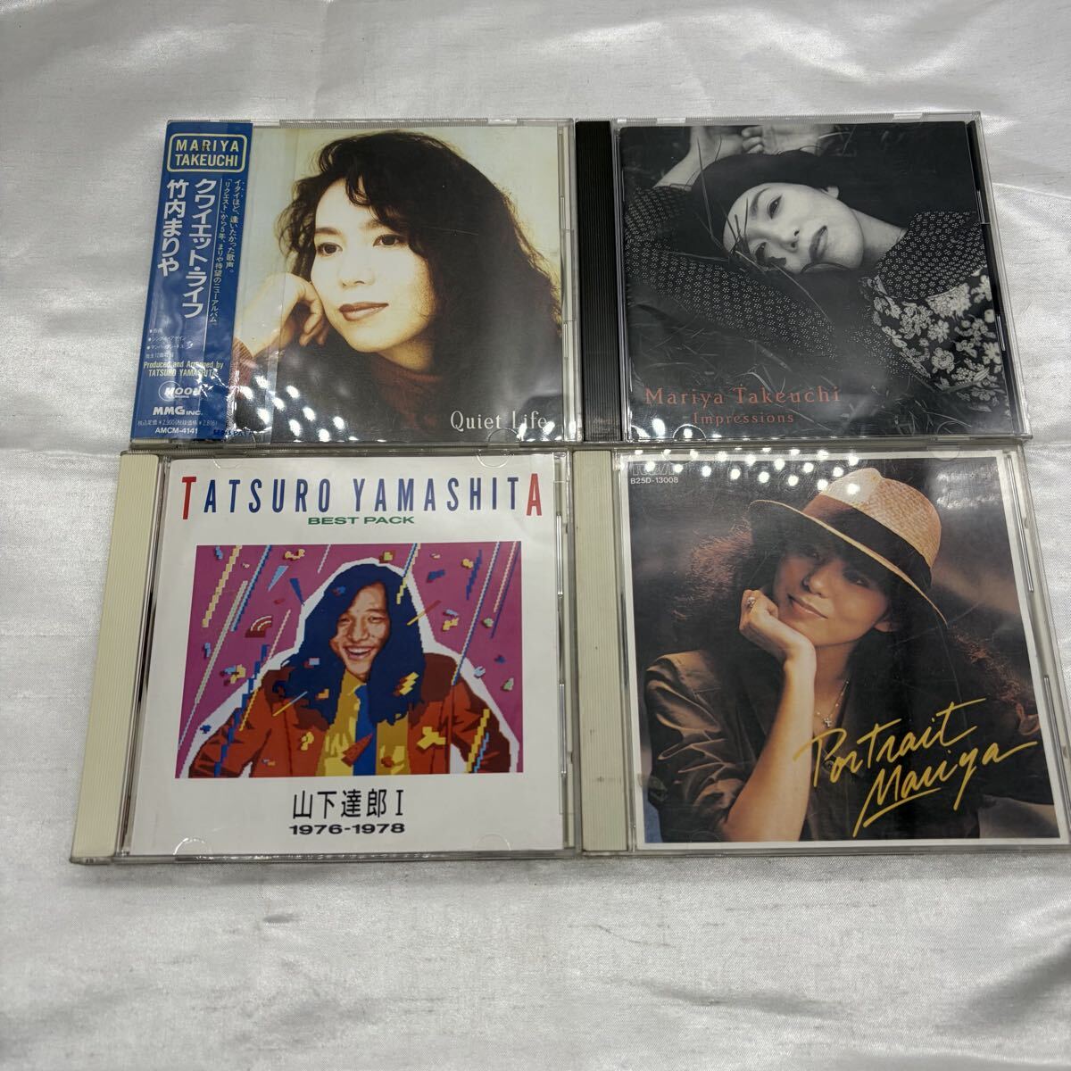 竹内まりや・山下達郎 CD4枚セット Quiet Life／Impressions／Portrait／BEST PACK 1976-1978 邦楽名盤まとめ u2175