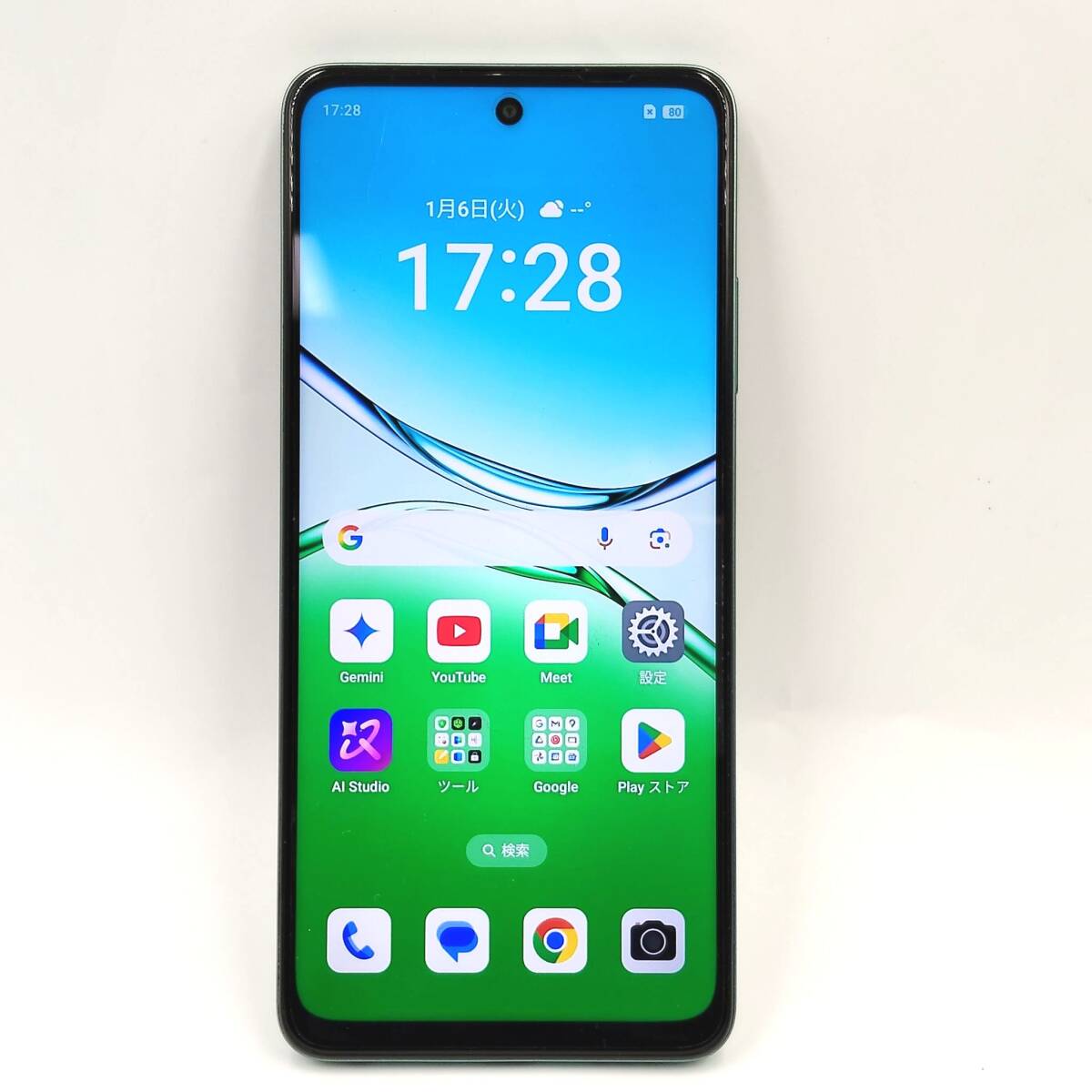 ◇【美品】OPPO A5 5G 128GB グリーン オッポ スマートフォン スマホ android アンドロイド SIMフリー 利用制限○ 初期化済 数日使用のみ