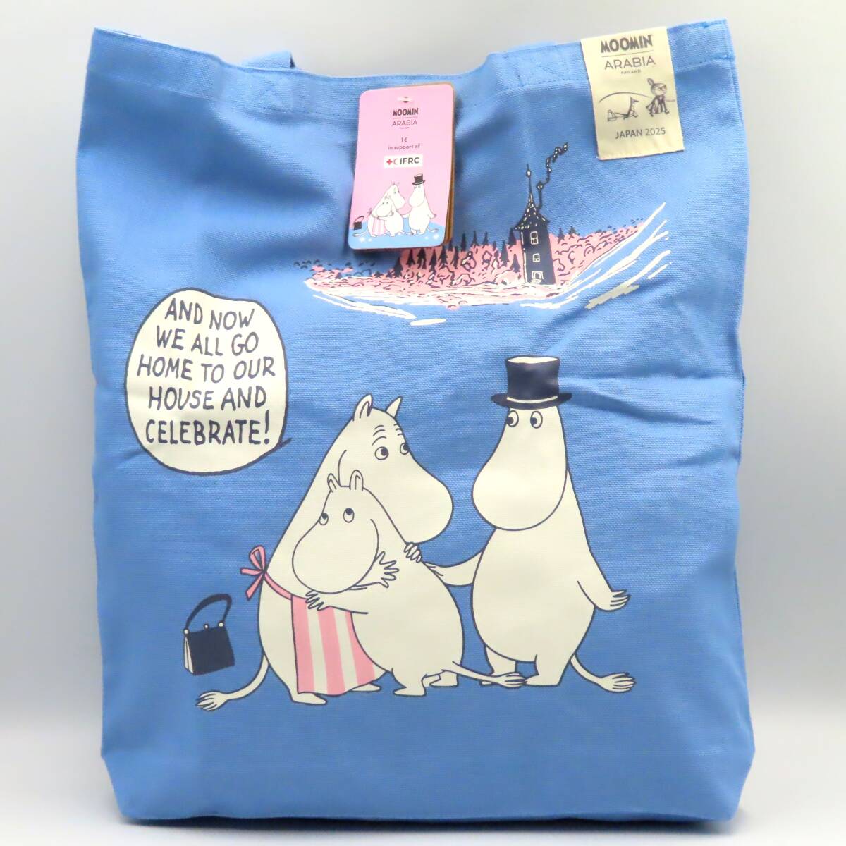 ◇【未使用/タグ付】 MOOMIN ARABIA アラビア関西万博国際赤十字パビリオン限定 A4サイズトートバッグ ムーミン