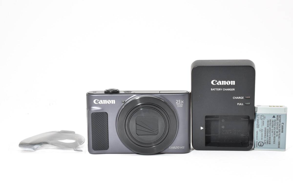 ★美品★ キヤノン CANON POWERSHOT SX620 HS ブラック コンパクトデジタルカメラ OB3863 #3375