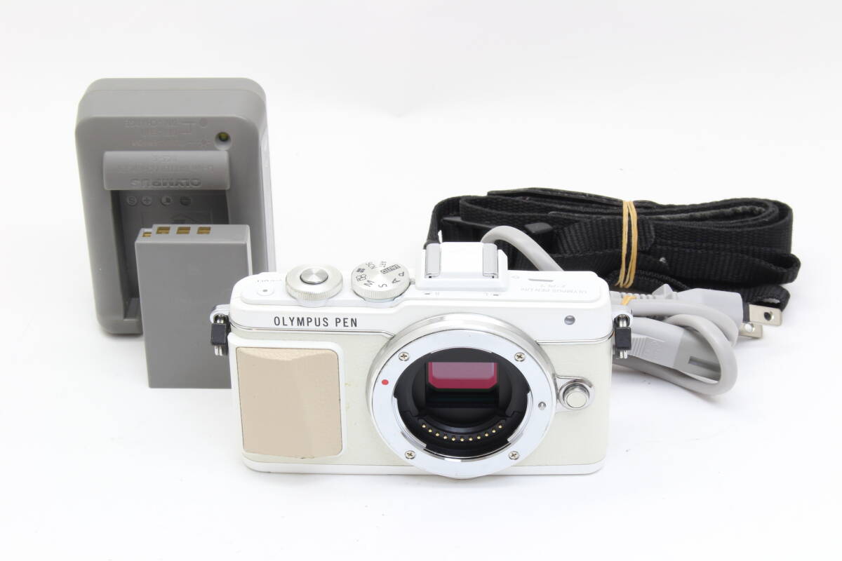 AA (極上品) OLYMPUS オリンパス PEN Lite E-PL7 ボディ ホワイト ショット数1953回 初期不良返品無料 2-9