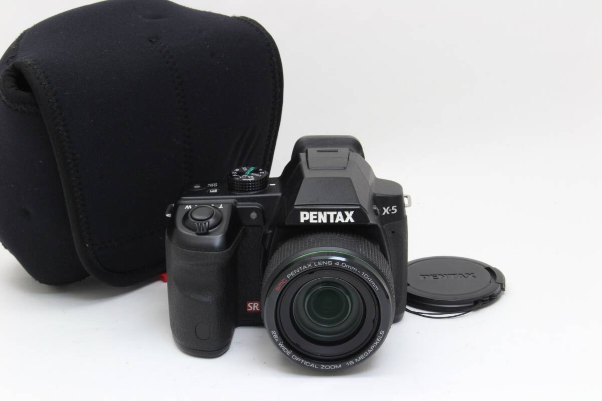 AA (極上美品) PENTAX ペンタックス X-5 ブラック 初期不良返品無料 2-79