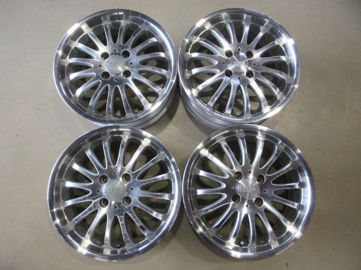 2-3BO1.1(24) ■15インチ 社外アルミホイール / TMW テクノモーターワークス / 15X5.5J+42 / 4H PCD100 / 4本 / 中古