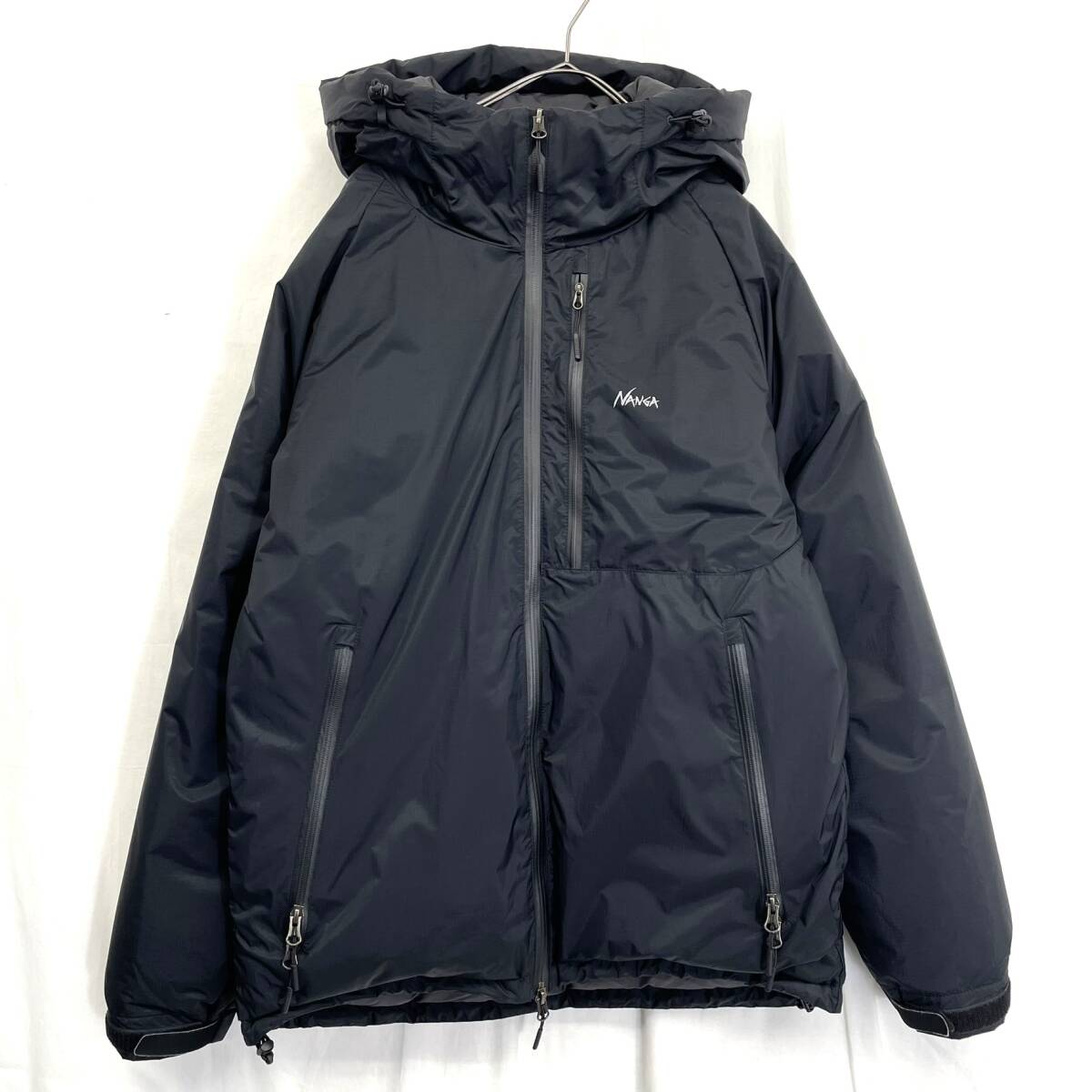 KZ9031★NANGA : AURORA TEX DOWN JACKET★L★黒 フーディ 22awモデル アウター ナンガ