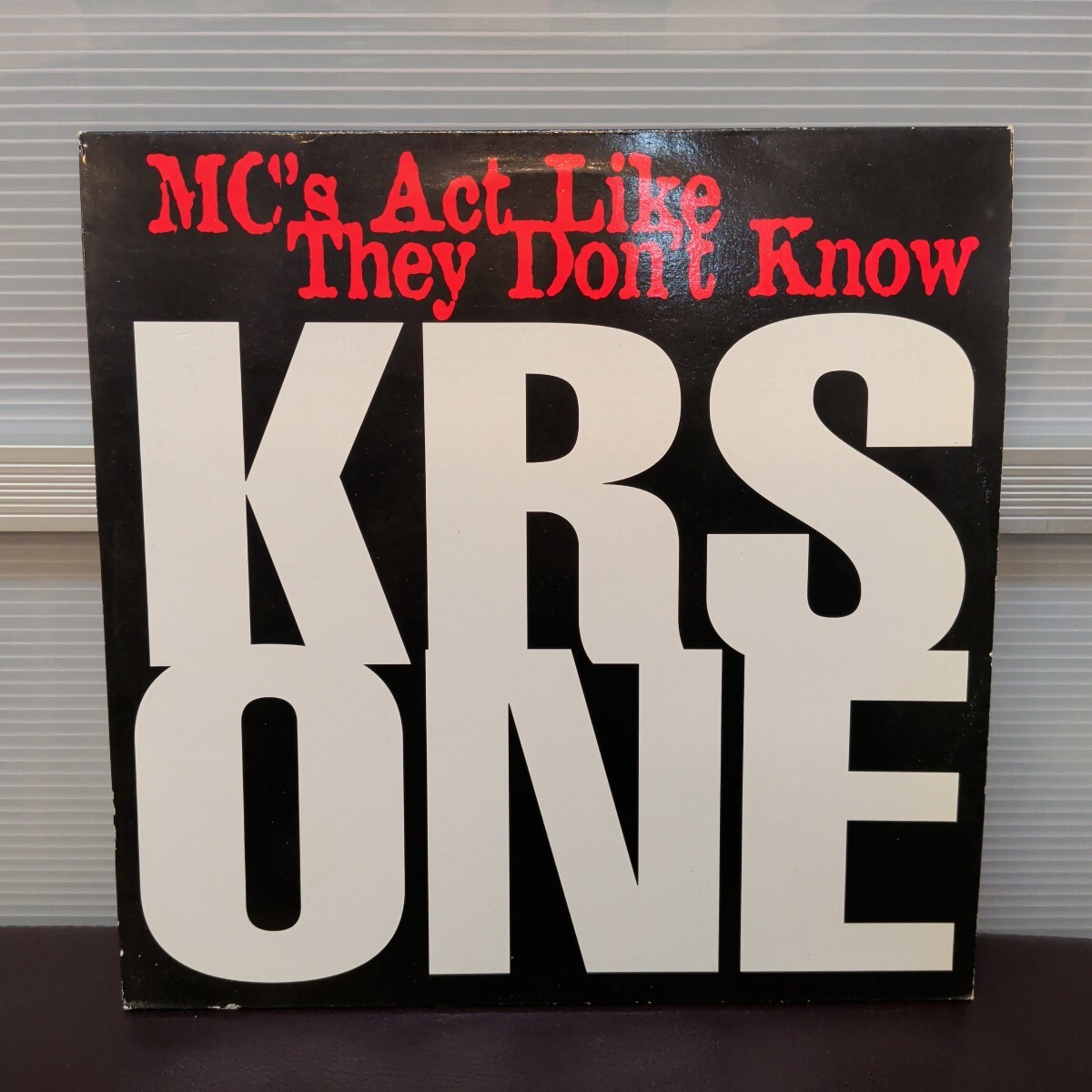 LPレコード　KRS ONE 「MC'S ACT LIKE THEY DON'T KNOW」 12インチレコード　LP盤 【2212】